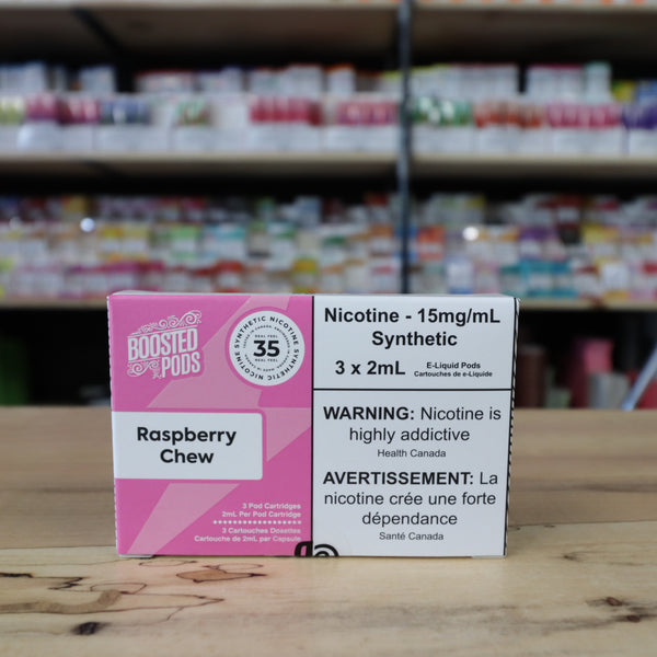 Boosted e cigarette Raspberry Chew is STLTH Compatible - Twisted Sisters Vape Shop