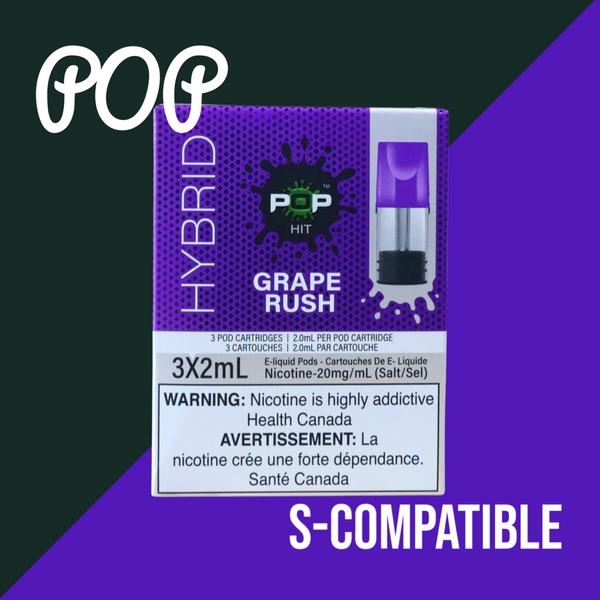POP Vapor Grape Rush Ice (STLTH Compatible) - Twisted Sisters Vape Shop