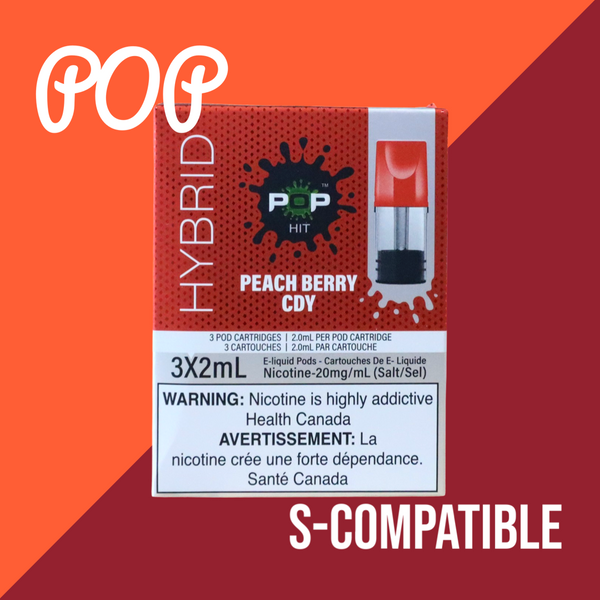 POP Vapor Peach Berry CDY (STLTH Compatible) - Twisted Sisters Vape Shop