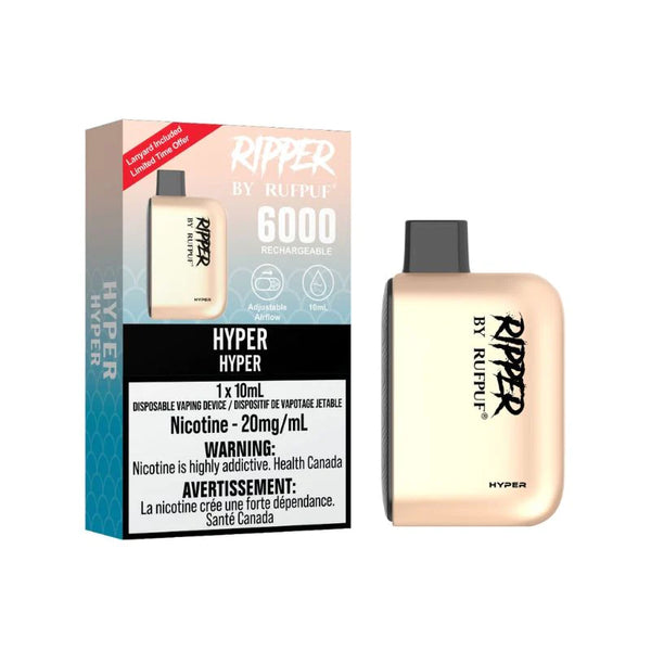 Ripper by RUFPUF 6000 Puff 20MG Disposable eCigs - 20 Flavours