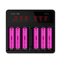 Efest LUC V6 Charger 6-Bay - Twisted Sisters Vape Shop