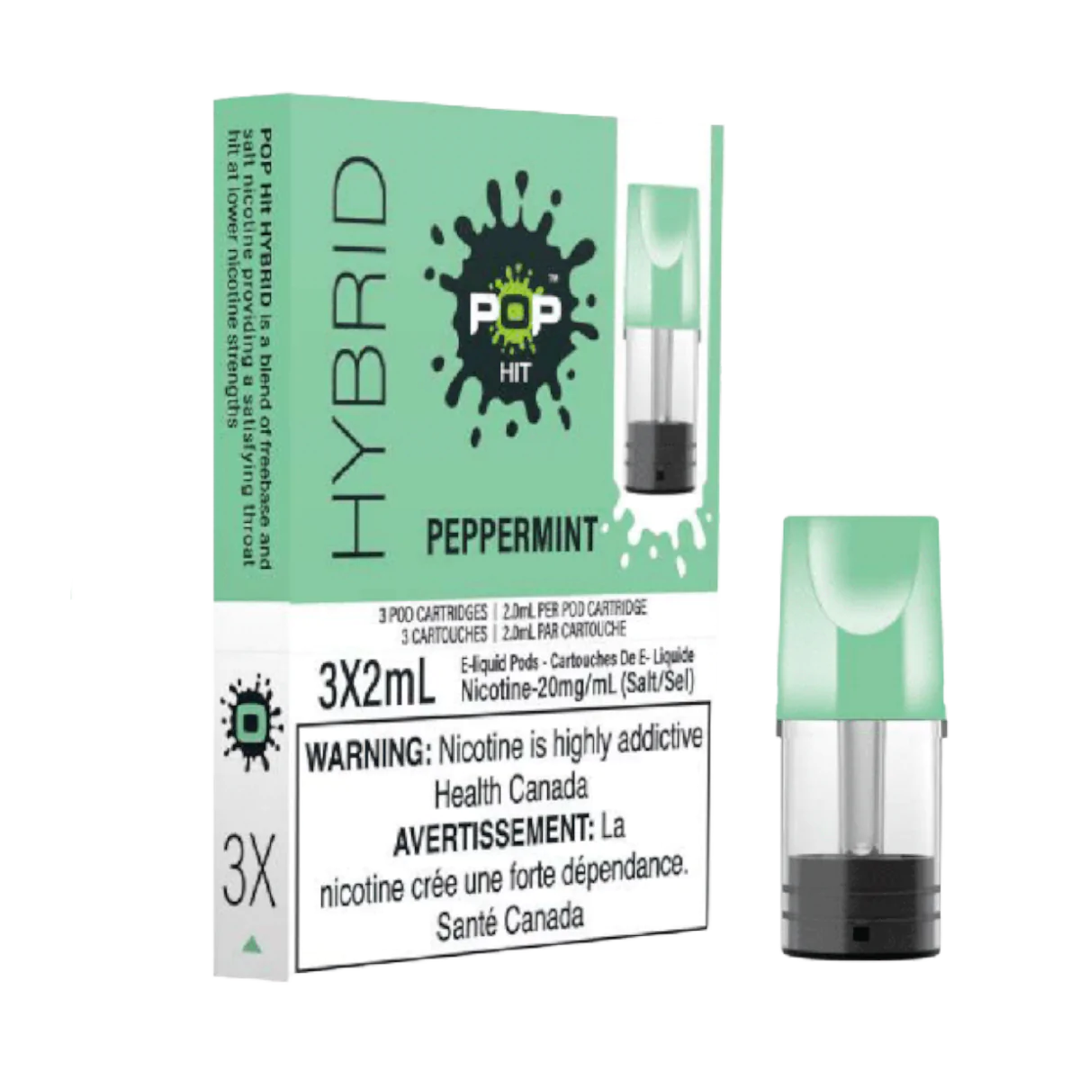 POP Vapor Peppermint (STLTH Compatible) - Twisted Sisters Vape Shop
