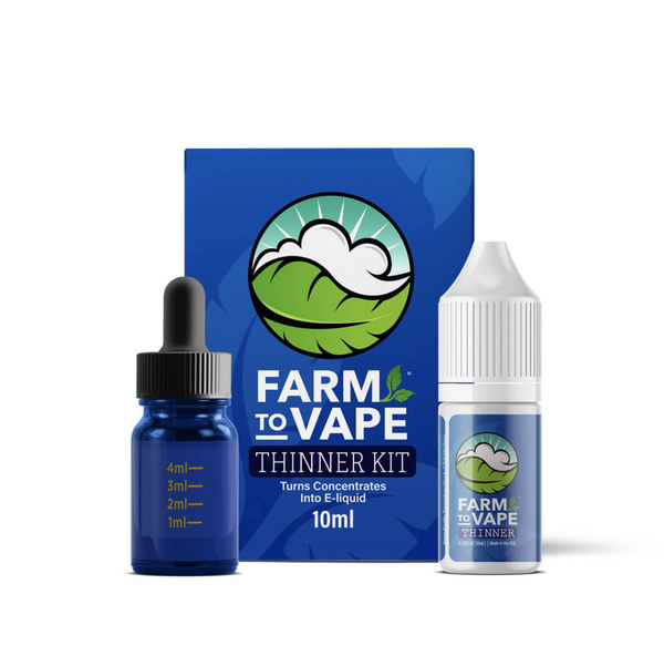 Farm to Vape Thinner Kits used to turn herbal concentrates to e cigarette juice available at Twisted Sisters Vape Shop near me
